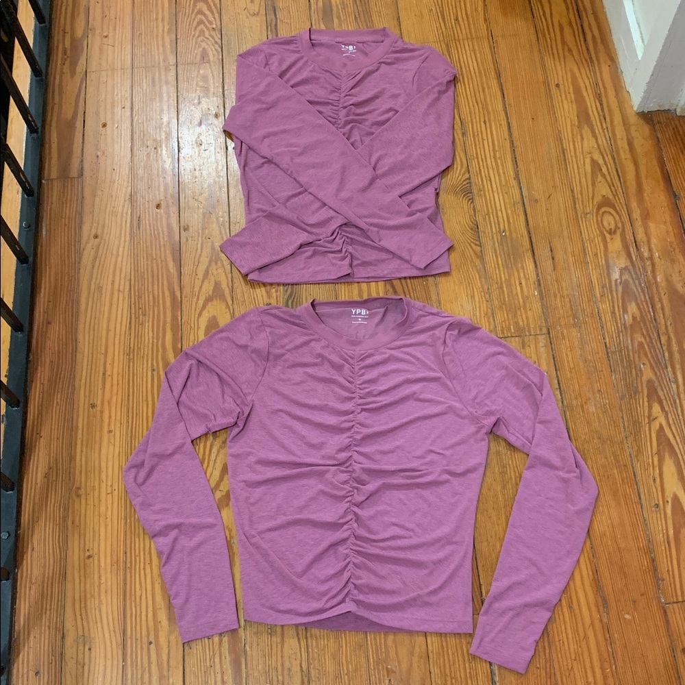 Two Abercrombie YPB Lightweight Ruched Tops - Picture 4 of 4